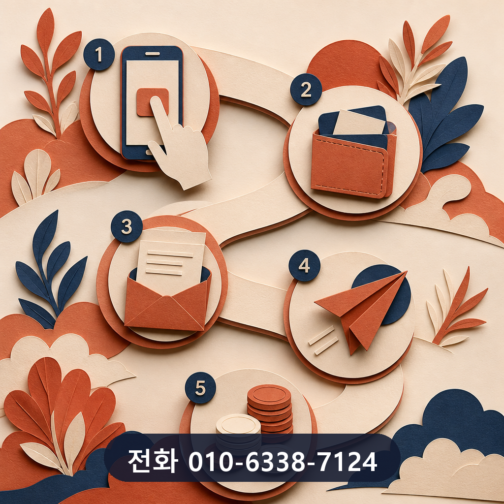 롯데카드 현금화 진행 절차 이미지